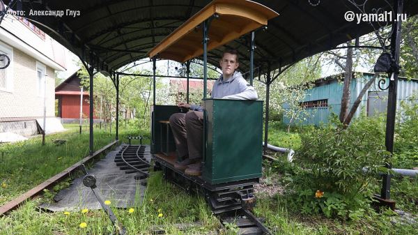 Студент из Санкт-Петербурга запустил трамвай на дачном участке